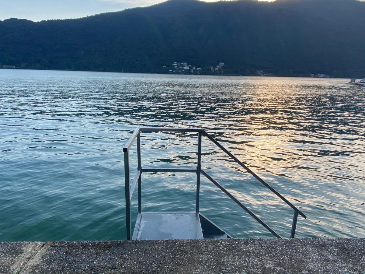 Bellissimo Appartamento Con Giardino Sul Lago Di Lugano Morcote Buitenkant foto